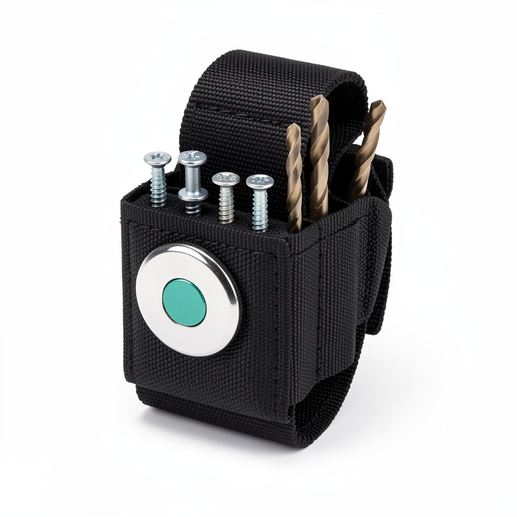 Magnetic Wristband for Screws, Nails, and Drill Bits - Adjustable Wrist Tool Holder for DIY, Handyman, Electrician